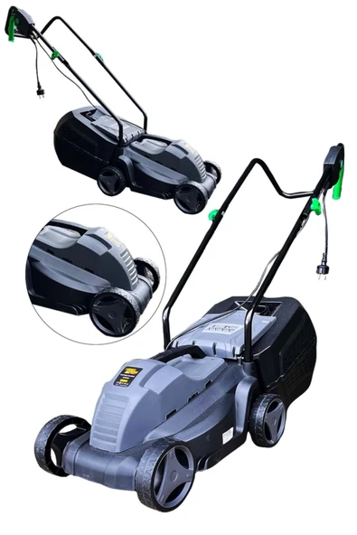 Lieber German Teknoloji 2200 Watt Tekerlekli Elektrikli Çim Biçme Makinası 2 Yıl Garantili ürün görseli 1