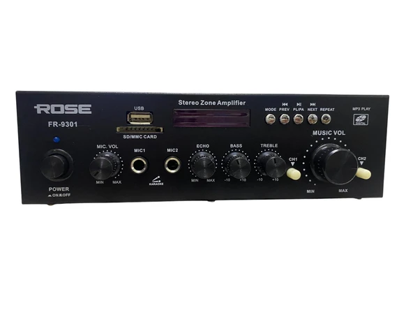 Rose FR-9301 - 2X80 Watt 2 ZONE MONO Mixer Amfi ürün görseli 1