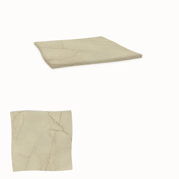 Wermodin Masa Tablası Dalgalı Kare 67x67 cm -  Golden Marble ürün görseli 1
