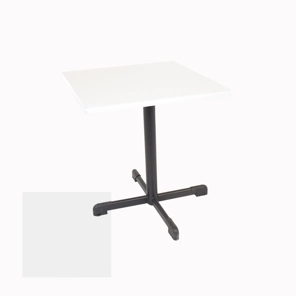 Halley Kare Masa 80x80 cm - (Werzalit, Wermodin ve Allzalit Tabla) - Beyaz ürün görseli 1