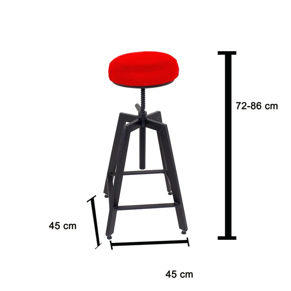 Bar Taburesi Ayarlanabilir - Kırmızı ürün görseli 1