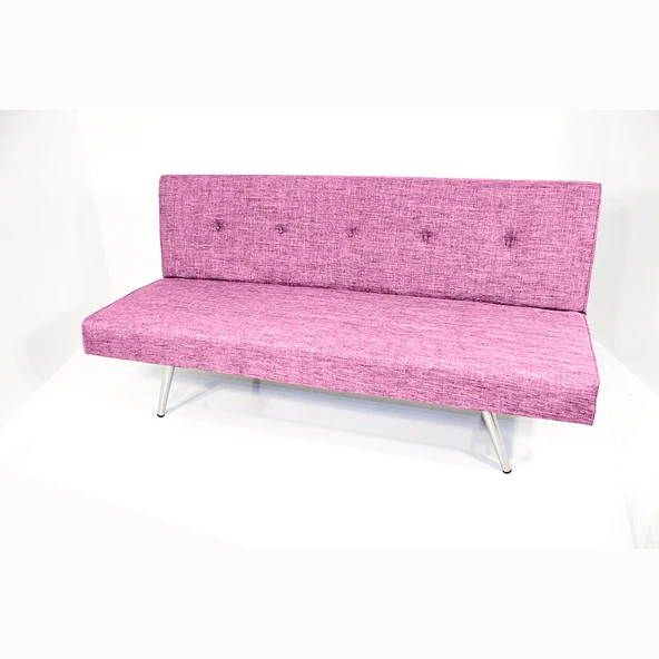 Best Yataklı Çelik İskelet Sünger Kanepe - Pembe ürün görseli 1