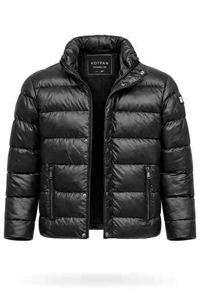 Slim Fit Rüzgar Geçirmez Elyaf Dolgulu Mont ürün görseli 1