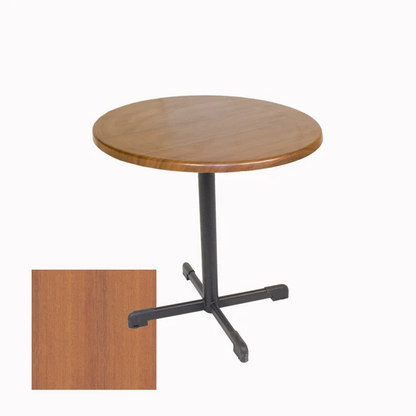 Halley Yuvarlak ESB Masa Çap 90cm - (Werzalit, Wermodin ve Allzalit Tabla) - Koyu Ahşap ürün görseli 1