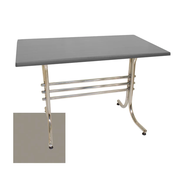 Japon Mutfak Masası 80x140 cm - (Werzalit, Wermodin ve Allzalit Tabla) - Koyu Gri ürün görseli 1