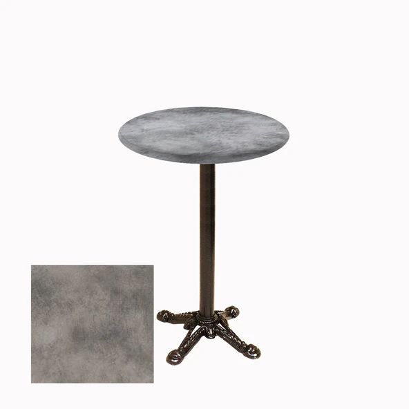 Bistro Döküm Ayak Çipa Masa -  (Werzalit, Wermodin ve Allzalit Tabla 60 cm çap) - Copperfield ürün görseli 1