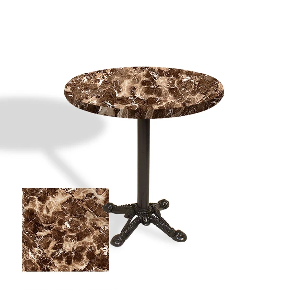 Çipa Laminat Yuvarlak Masa Çap 60cm ESB - Karacabey Mermer ürün görseli 1