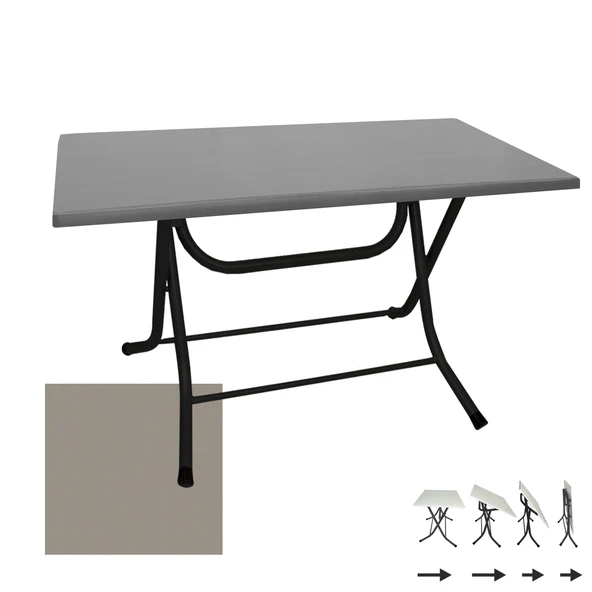 Klasik Katlanır Masa 80x140 cm - (Werzalit, Wermodin ve Allzalit Tabla) - Koyu Grı ürün görseli 1