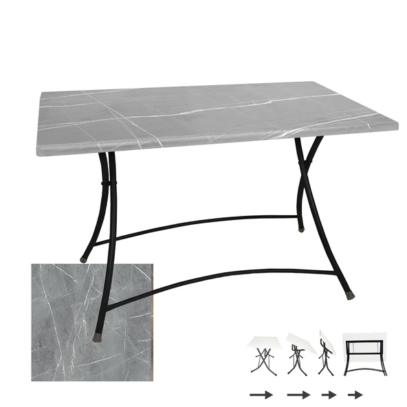 Modern Katlanır Masa 70x120 cm - (Werzalit, Wermodin ve Allzalit Tabla) - Light Temperado ürün görseli 1