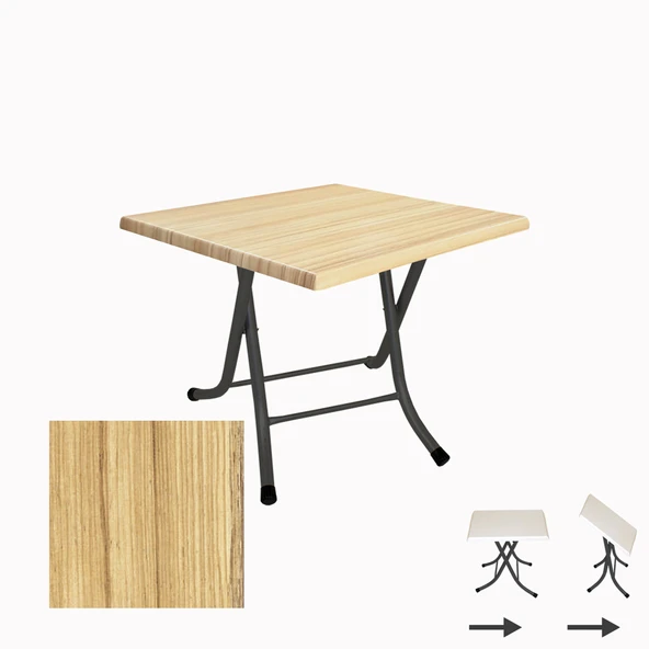 Klasik Katlanır Masa 70x70 cm - (Werzalit, Wermodin ve Allzalit Tabla) - Coco Bolo ürün görseli 1