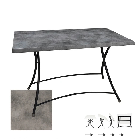 Modern Katlanır Masa 80x120 cm - (Werzalit, Wermodin ve Allzalit Tabla) - Copperfield ürün görseli 1