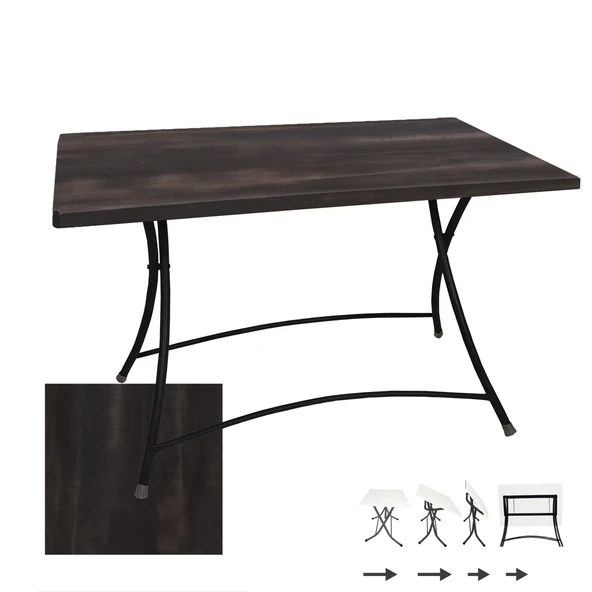 Modern Katlanır Masa 70x120 cm - (Werzalit, Wermodin ve Allzalit Tabla) -  Rocked ürün görseli 1