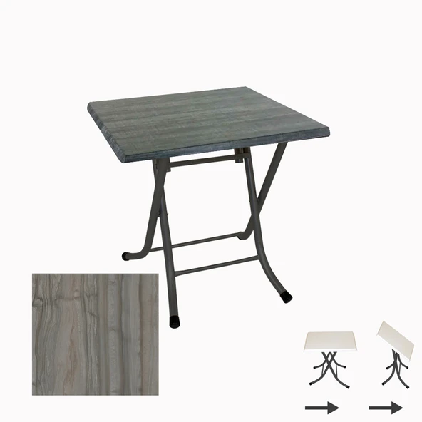 Klasik Katlanır Masa 70x70 cm - (Werzalit, Wermodin ve Allzalit Tabla) - Magma ürün görseli 1