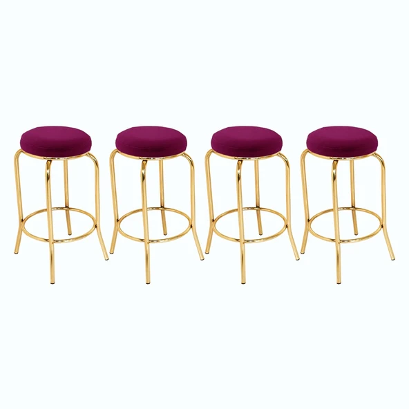 Bar Taburesi Gold (4 Adet) - Mor ürün görseli 1