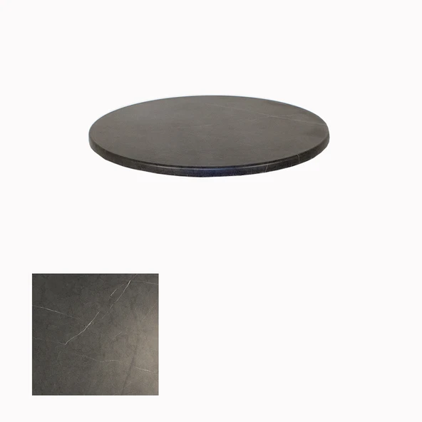 Werzalit, Allzalit veya Wermodin Masa Tablası Yuvarlak 90cm - Grey Marble ürün görseli 1