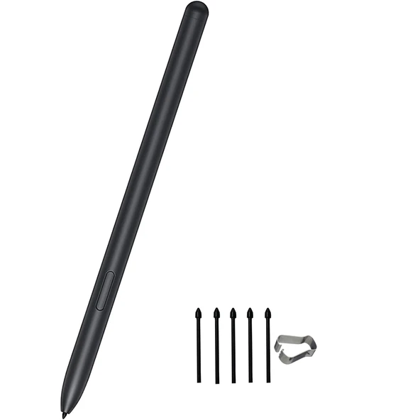 Samsung Galaxy Tab S9 Fe Plus S9 Plus S9 Ultra S9 Fe Uyumlu Spen Stylus Tablet Kalemi Yedek Uç Seti  Siyah ürün görseli 1