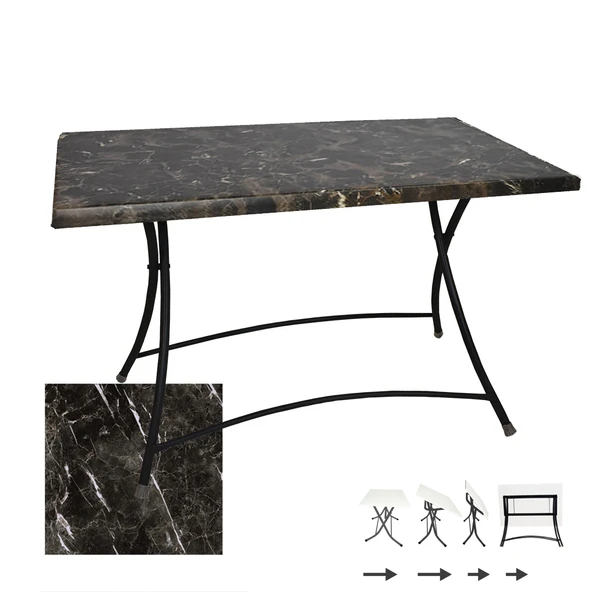Modern Katlanır Masa 80x120 cm - (Werzalit, Wermodin ve Allzalit Tabla) - Teramo ürün görseli 1