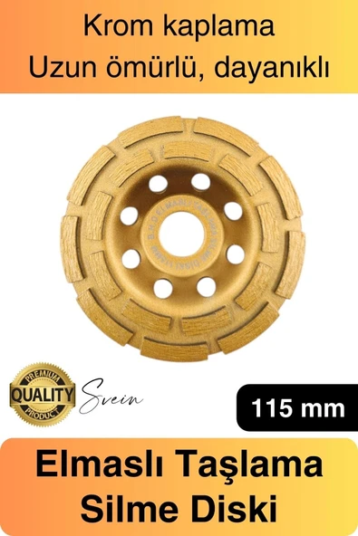 Premium 115 mm Mermer Beton Elmaslı Taşlama Silme Parlatma Diski Uzun Ömürlü Dayanıklı Çanak ürün görseli 1