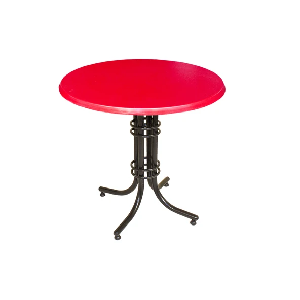 Buket Yuvarlak ESB Masa Çap 90cm - (Werzalit, Wermodin ve Allzalit Tabla) - Kırmızı ürün görseli 1