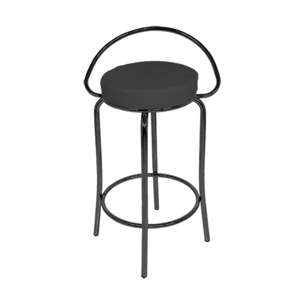 Bar Taburesi Arkalıklı (ESB) - Siyah ürün görseli 1