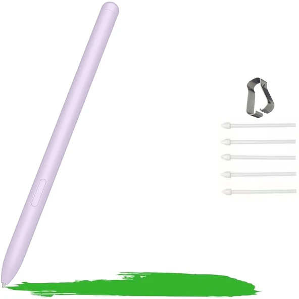 Samsung Galaxy Tab S6 Lite P610 P620 İle Uyumlu Spen Stylus Tablet Kalemi Yedek Uç Seti  Lila ürün görseli 1