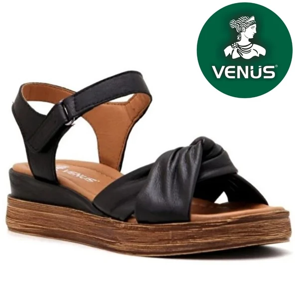 Venüs Oliving Hakiki Deri Comfort Ortopedik Kadın Sandalet ürün görseli 1