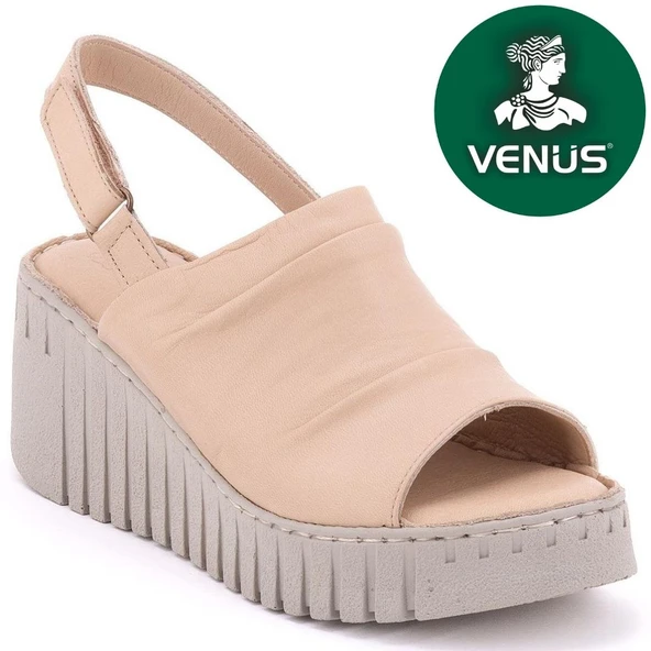 Venüs Trogi Hakiki Deri Comfort Ortopedik Kadın Sandalet ürün görseli 1