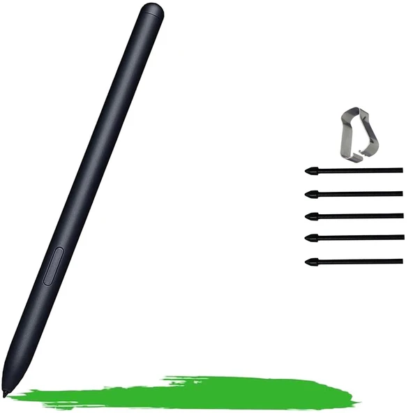Samsung Galaxy Tab S6 Lite P610 P620 İle Uyumlu Spen Stylus Tablet Kalemi Yedek Uç Seti  Siyah ürün görseli 1