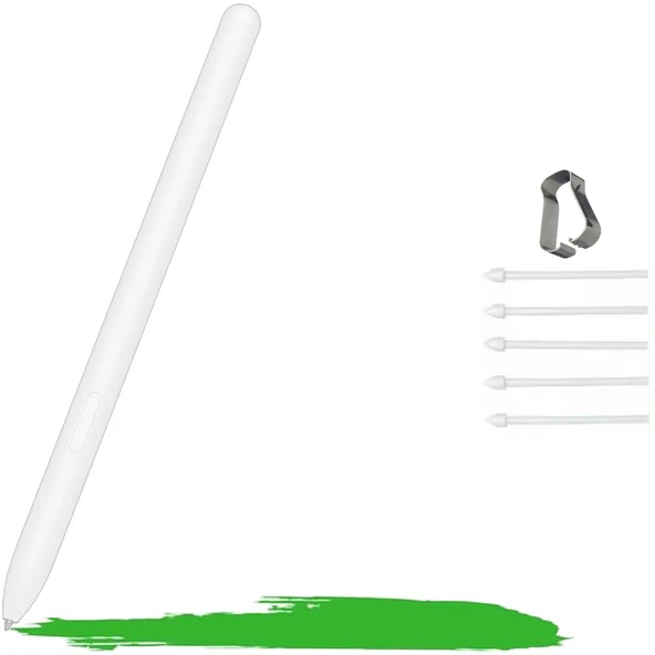 Samsung Galaxy Tab S6 Lite P610 P620 İle Uyumlu Spen Stylus Tablet Kalemi Yedek Uç Seti  Beyaz ürün görseli 1