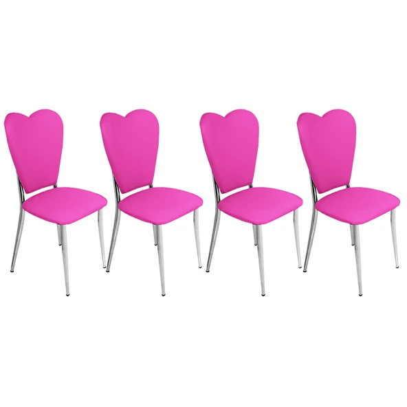 Aşk-ı Derun Sandalye (4adet) - Pembe ürün görseli 1