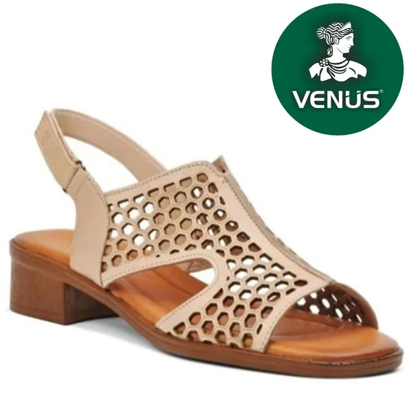 Venüs Nimbatik Hakiki Deri Comfort Ortopedik Kadın Sandalet ürün görseli 1