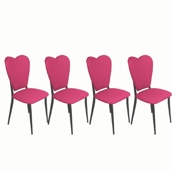 Aşk-ı Derun Sandalye (4adet) -  Pembe ürün görseli 1