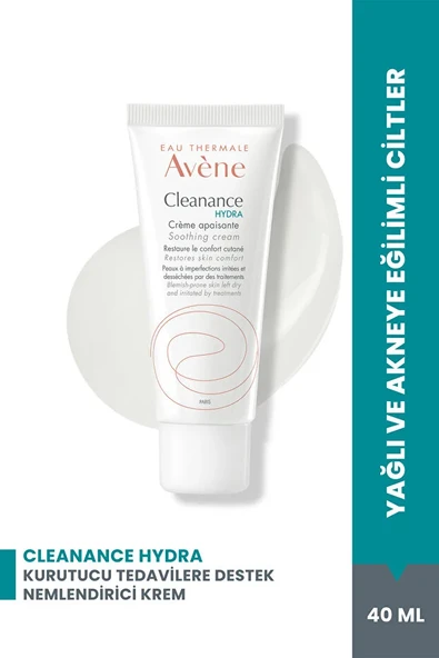 Avene Cleanance Hydra Yıpranmış ve Kurumuş Ciltler için Nemlendirici Krem 40 ml ürün görseli 1