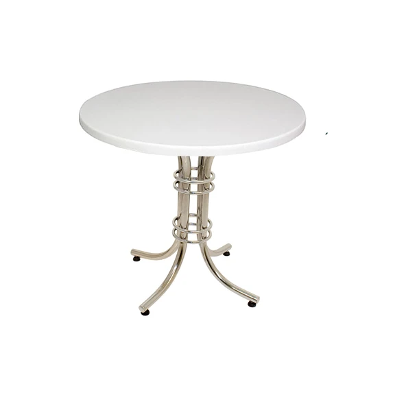 Buket Yuvarlak Masa Çap 90cm - (Werzalit, Wermodin ve Allzalit Tabla) - Beyaz ürün görseli 1