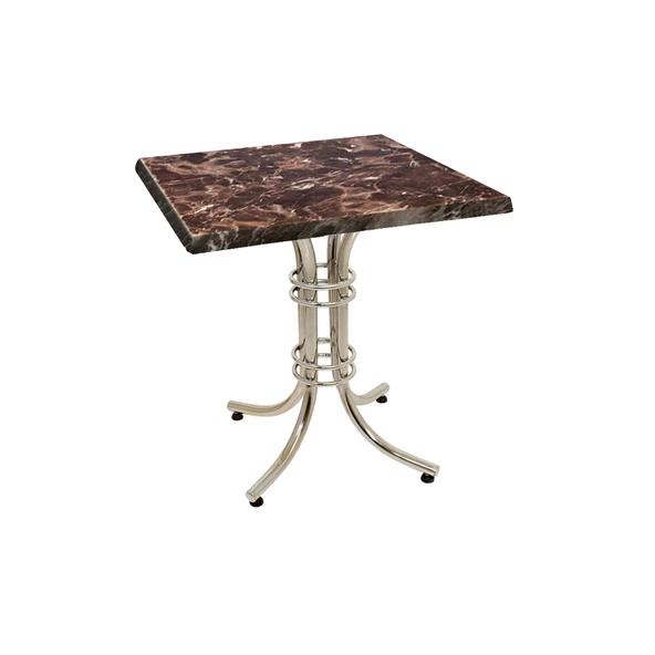 Buket Kare Masa 80x80cm  - (Werzalit, Wermodin ve Allzalit Tabla) - Karacabey Mermer ürün görseli 1