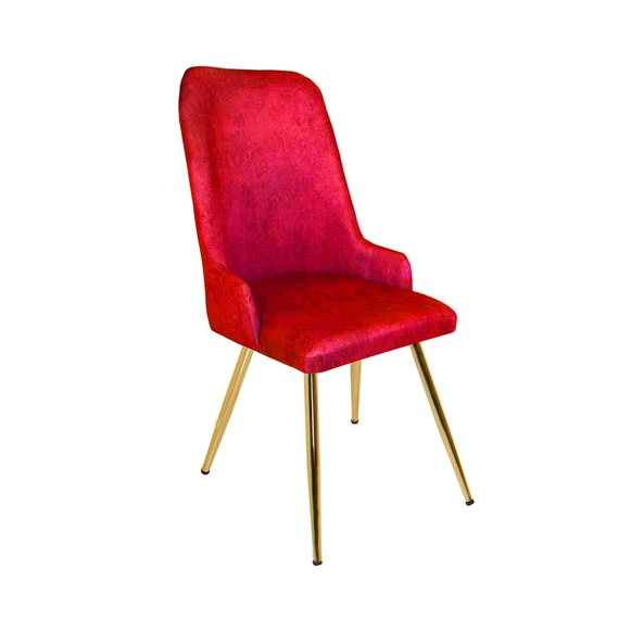 Çırağan Sandalye Gold - Bordo ürün görseli 1