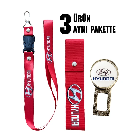 Hundai Araca Uyumlu, Tampon-Ayna ipi-Metal Toka, 3'lü Set ürün görseli 1