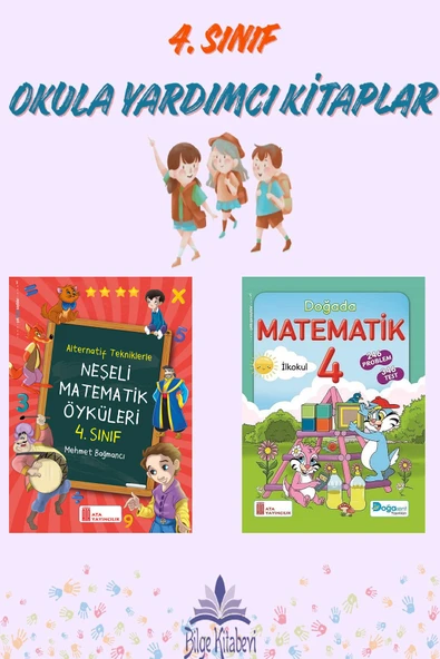 Ata 4.Sınıf Okula Yardımcı Neşeli Matematik Öyküleri + Doğada Matematik ürün görseli 1