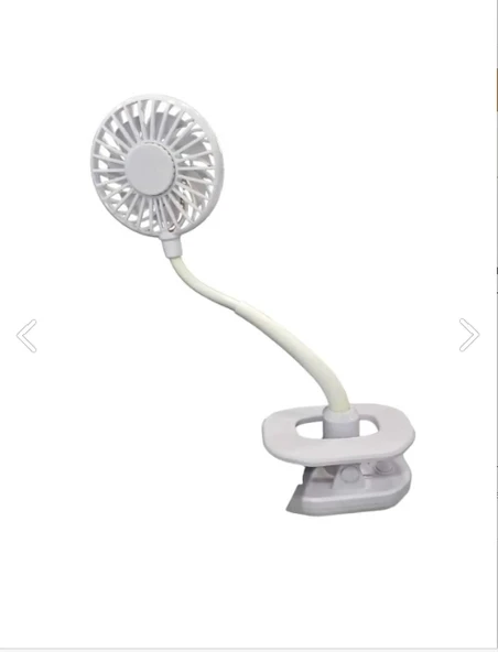 Portatif Işıklı Mini Klipsli Fan - Resim 4