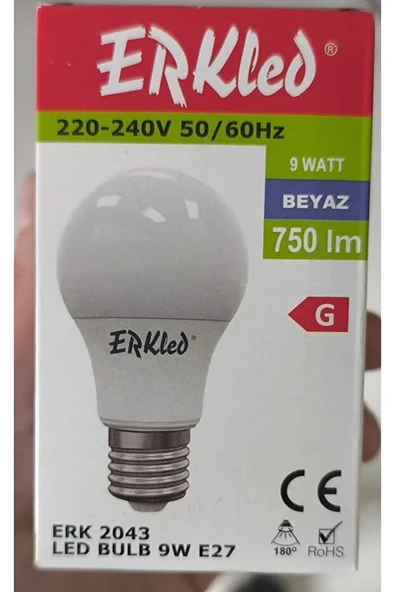 9W E27 LED Ampul,  750 Lümen, Beyaz Işık - Resim 2