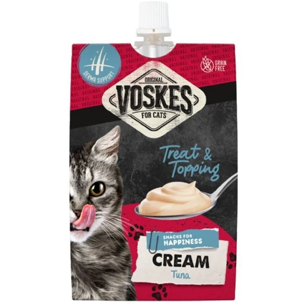 4 Adet Voskes Cream Ton Balıklı Kedi Ödülü 90gr ürün görseli 1