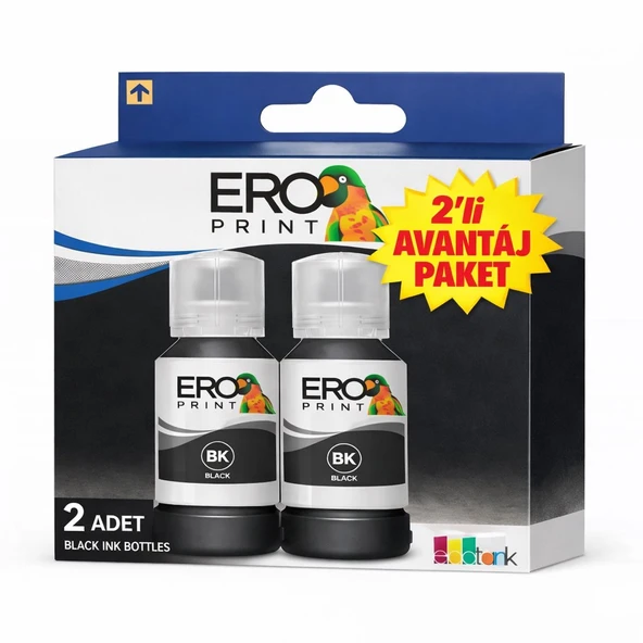 Epson EcoTank L3151 Siyah Muadil Mürekkep 65ML X 2'li Avantaj Paket ürün görseli 1