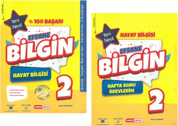 Kırmızı Beyaz Efsane Bilgin Hayat Bilgisi 2.Sınıf (2 KİTAP) ürün görseli 1