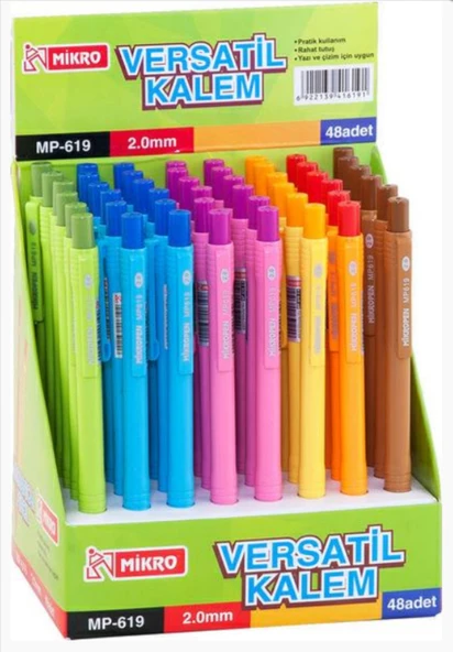 2 Adet Versatil Uçlu Kalem 619-48 2.0 Mm Kalın Uçlu ürün görseli 1