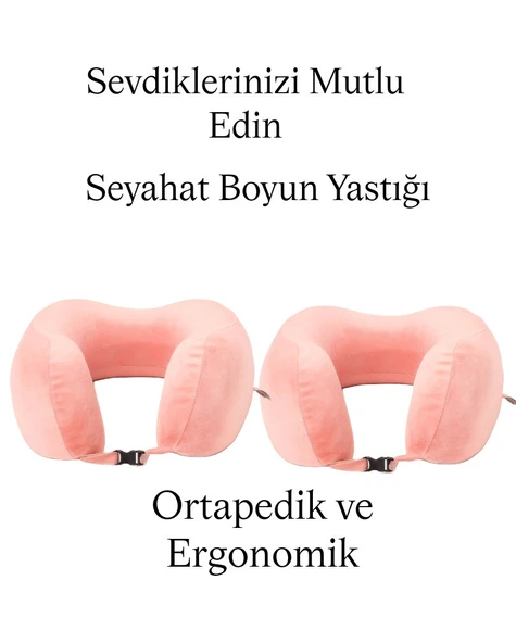 armegeda sıradışı tasarımlar Visco Seyahat Ortapedik Yastık Ergonomik 212 Pembe ürün görseli 1
