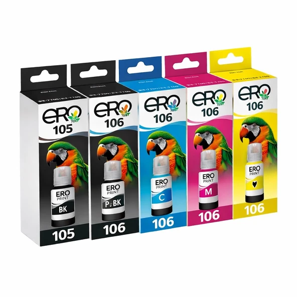 Epson EcoTank L7700 Yazıcı İçin 5 Renk Mürekkep Set ürün görseli 1