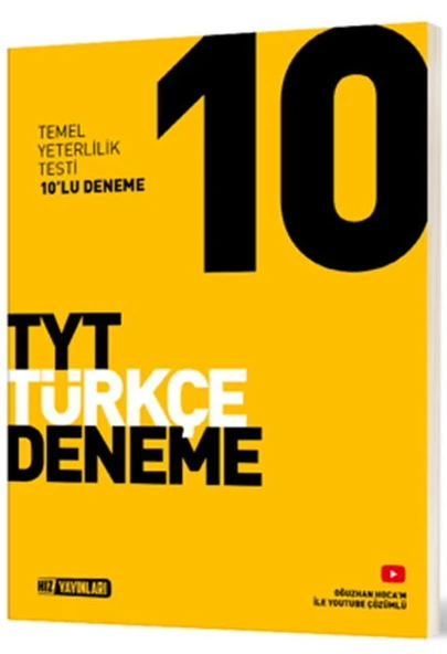Hız Yayınları TYT Türkçe 10 lu Deneme ürün görseli 1