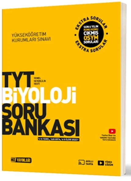 Hız Yayınları TYT Biyoloji Soru Bankası ürün görseli 1