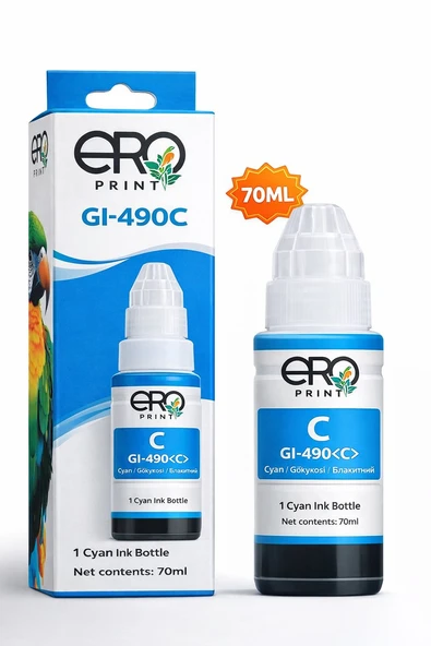 Canon Pixma G2400 Mavi Muadil Mürekkep 70ML ürün görseli 1