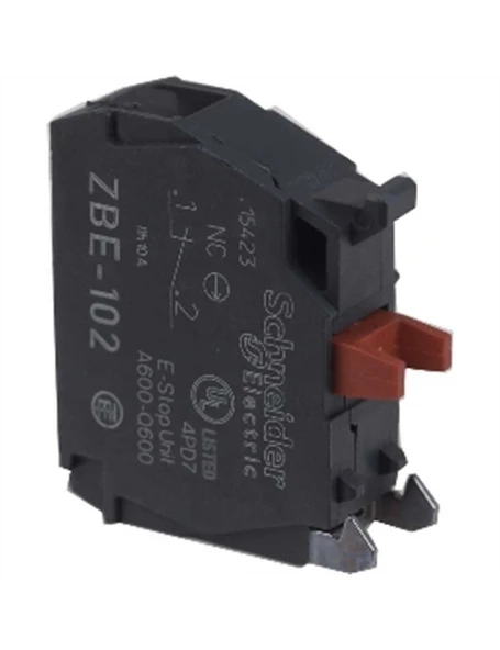 Schneider ZBE102 22 mm Buyonlar İçin Kontak Bloğu 1 Nk ürün görseli 1